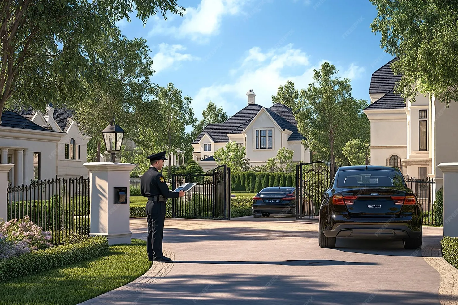 Keamanan lingkungan perumahan Bogor dengan pos keamanan dan CCTV serta jalan lingkungan yang rapi