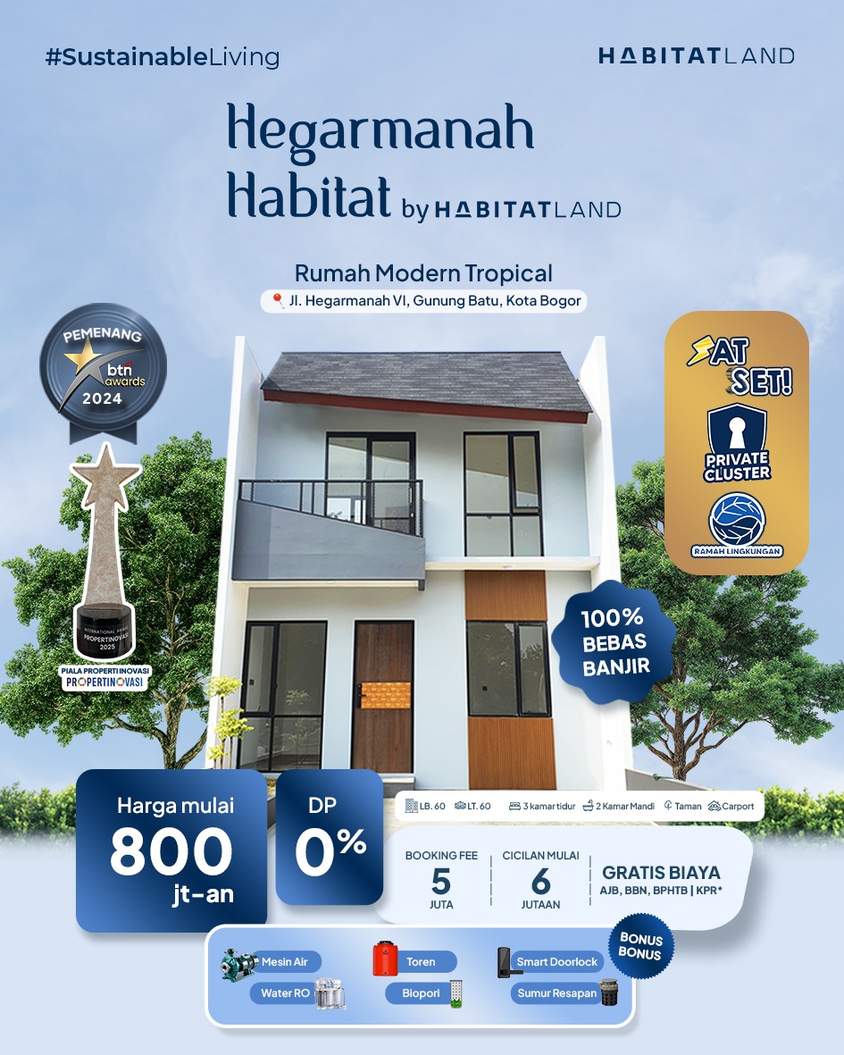 Flyer promo Hegarmanah Habitat bulan ini